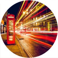 12'' Slipmat - Telephone Booth 1 