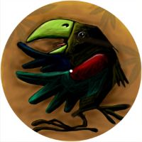 12'' Slipmat - Tikki Bird 1 